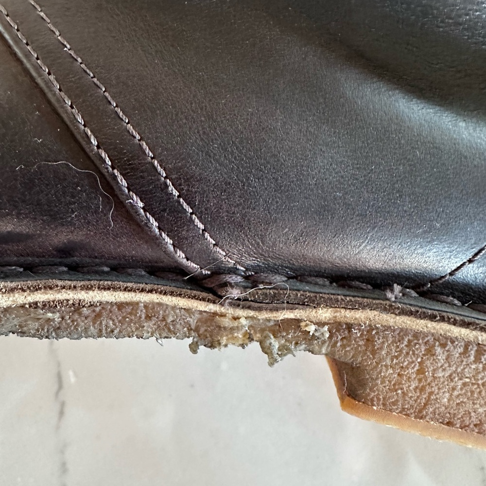 UGG Leighton Chukka Boots 3275 Shearling Insole Dark Chocolate Brown Mens 12 US - Picture 10 of 16